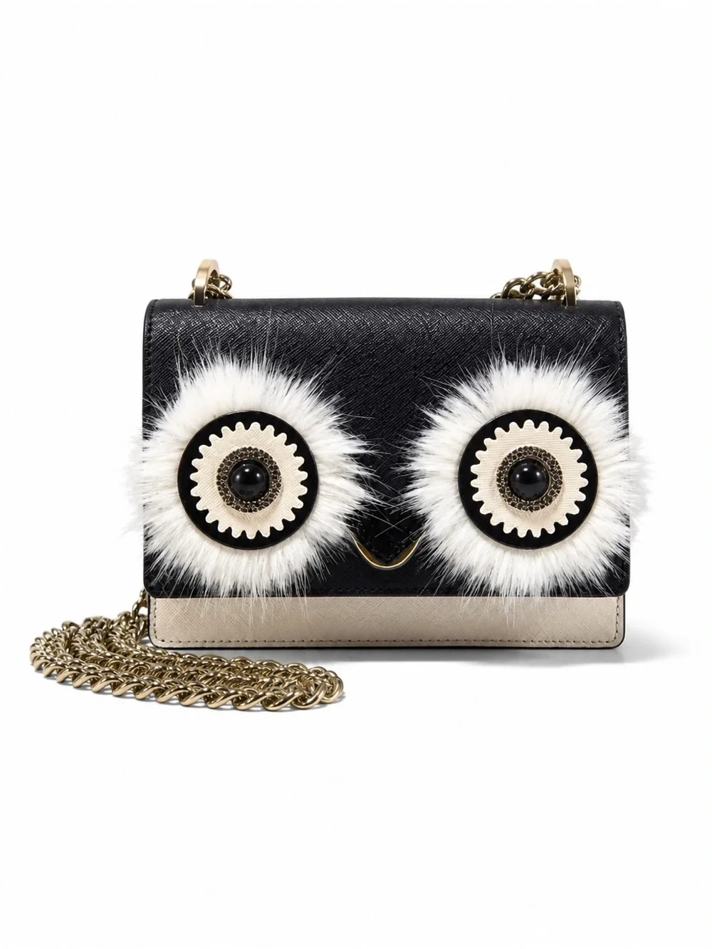 Kate Spade Dashing Beauty Penguin Hazel Crossbody Bag Black Leather Novelty RARE